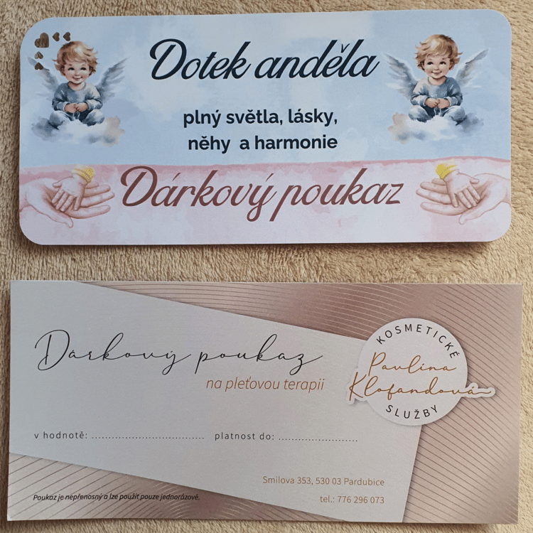 DÁRKOVÉ POUKAZY - TERAPIE NOVÉ DOBY, KOSMETIKA 
